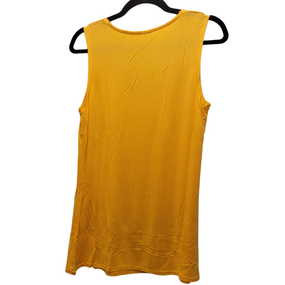 Elie Tahari Women's Sleeveless Scoop Neck Modal Tank Top Yellow Size Medium - Picture 2 of 4